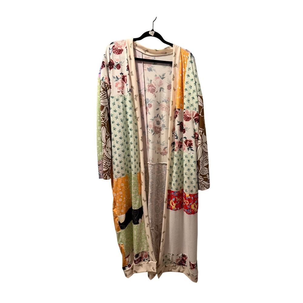 Floral duster handmade patchwork